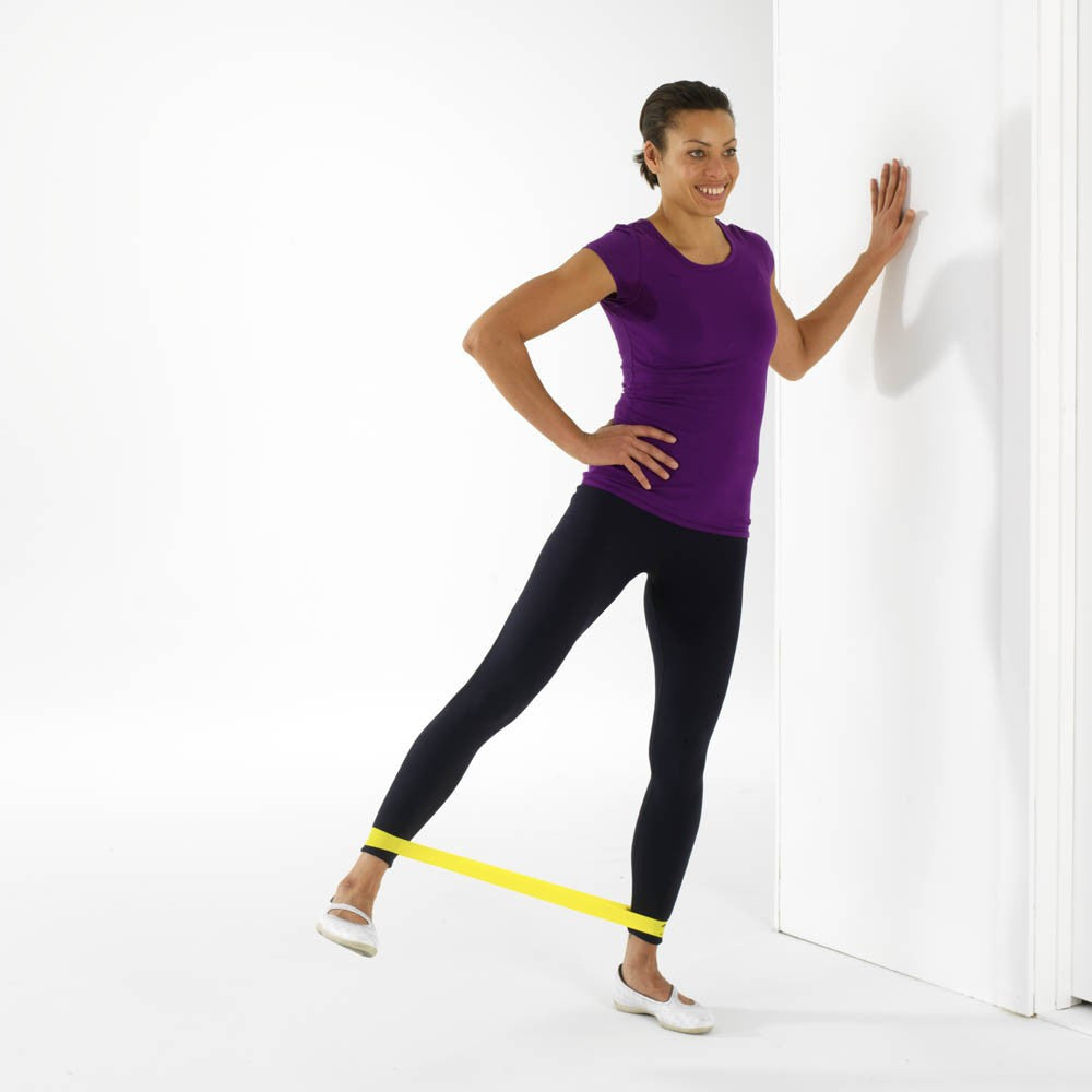 Resistance Band LOOP Exercise MEDIUM Pilates Yoga ORANGE Exercise Stretch Tubing