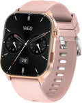 Smart Watch for Men Women with Bluetooth Calls, 110+Sport Modes, Rose Gold