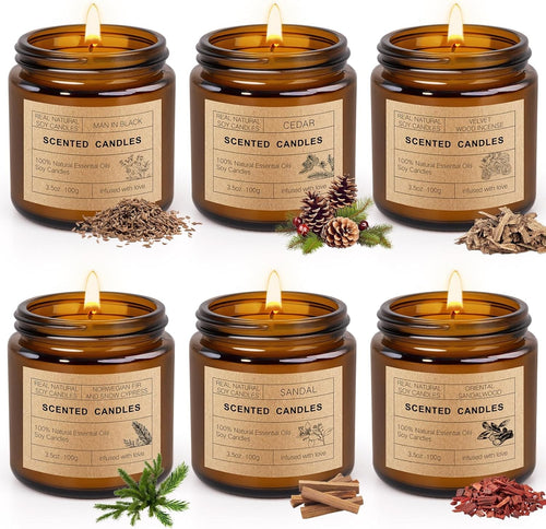 6Pack Scented Candles Set,Candles for Home Scented, Candles Gifts Set