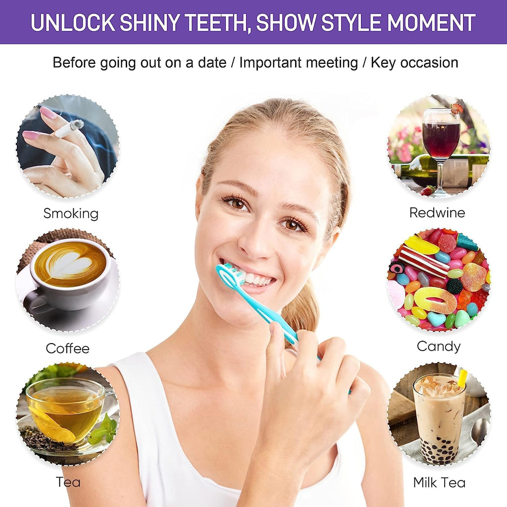 Purple Teeth Whitening Gel, Purple Teeth Whitening, Colour Correcting, Tooth Stain Removal, Teeth Whitening Kit, Color Corrector for Yellow Tones