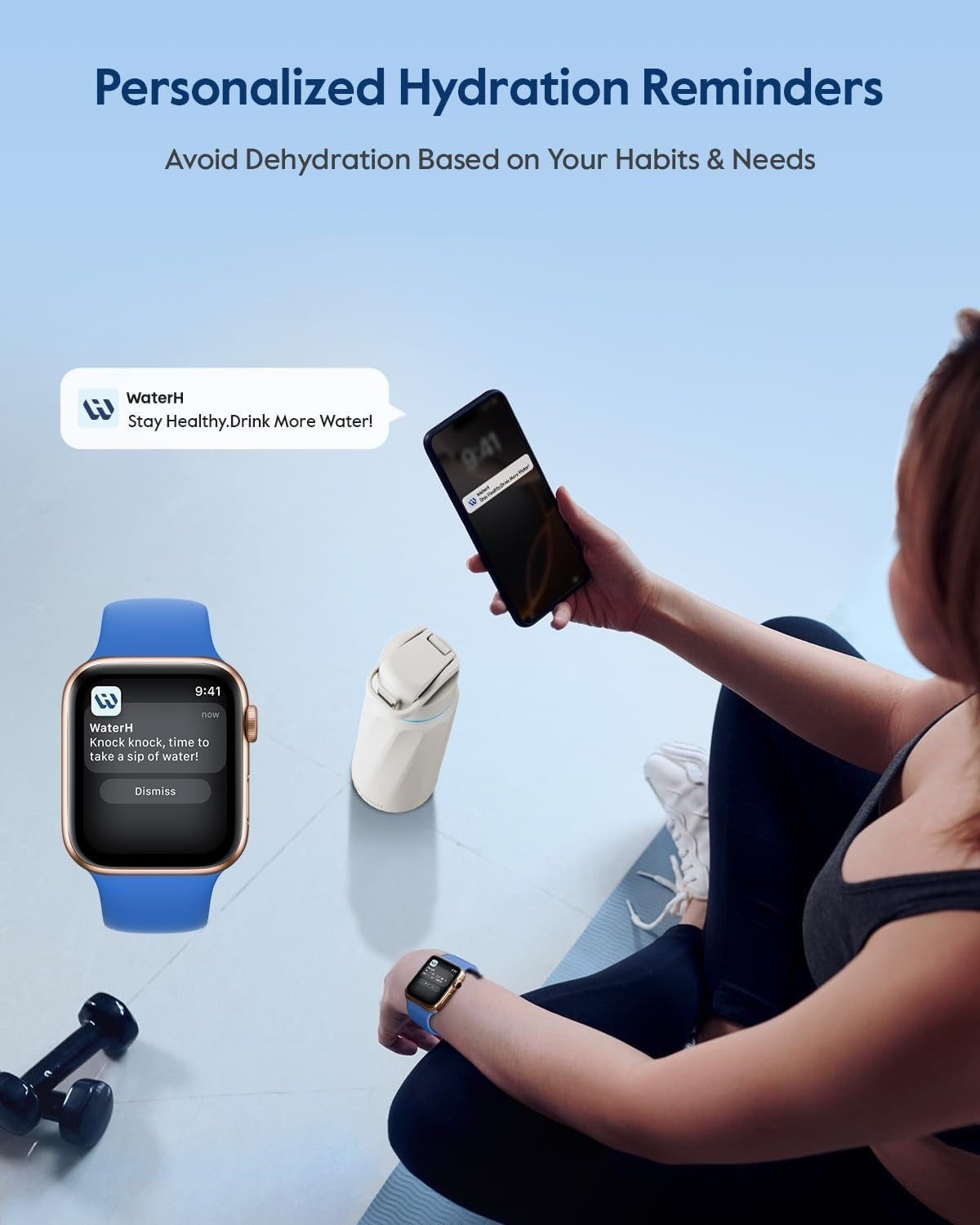 Bpa-Free Smart Water Bottle for Health & Wellness