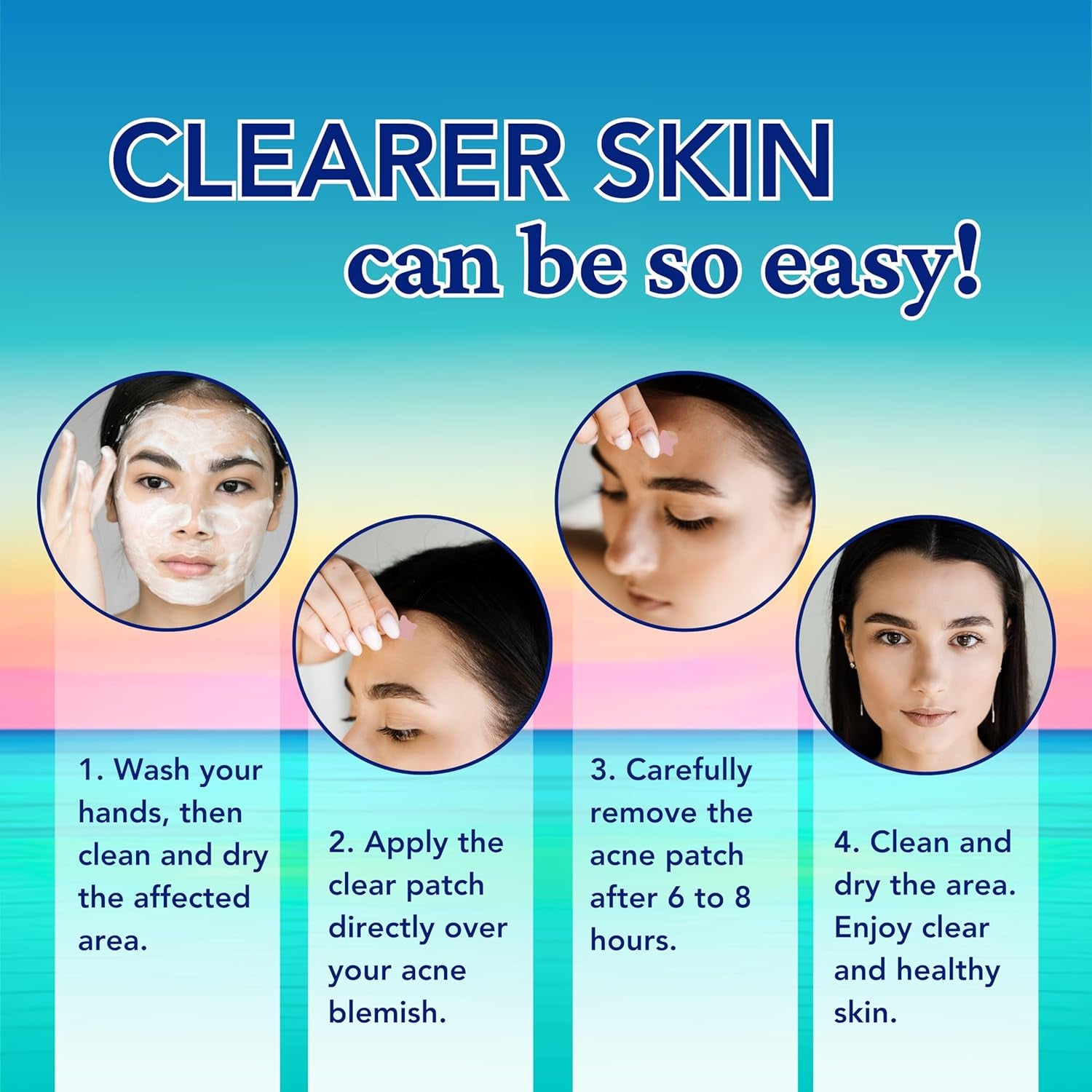 Star Pimple Patches for Face | Star Acne Patches Salicylic Acid, Tea Tree Oil and Calendula Oil | Star Pimple Patches Cute Teen Acne Treatment for Girls