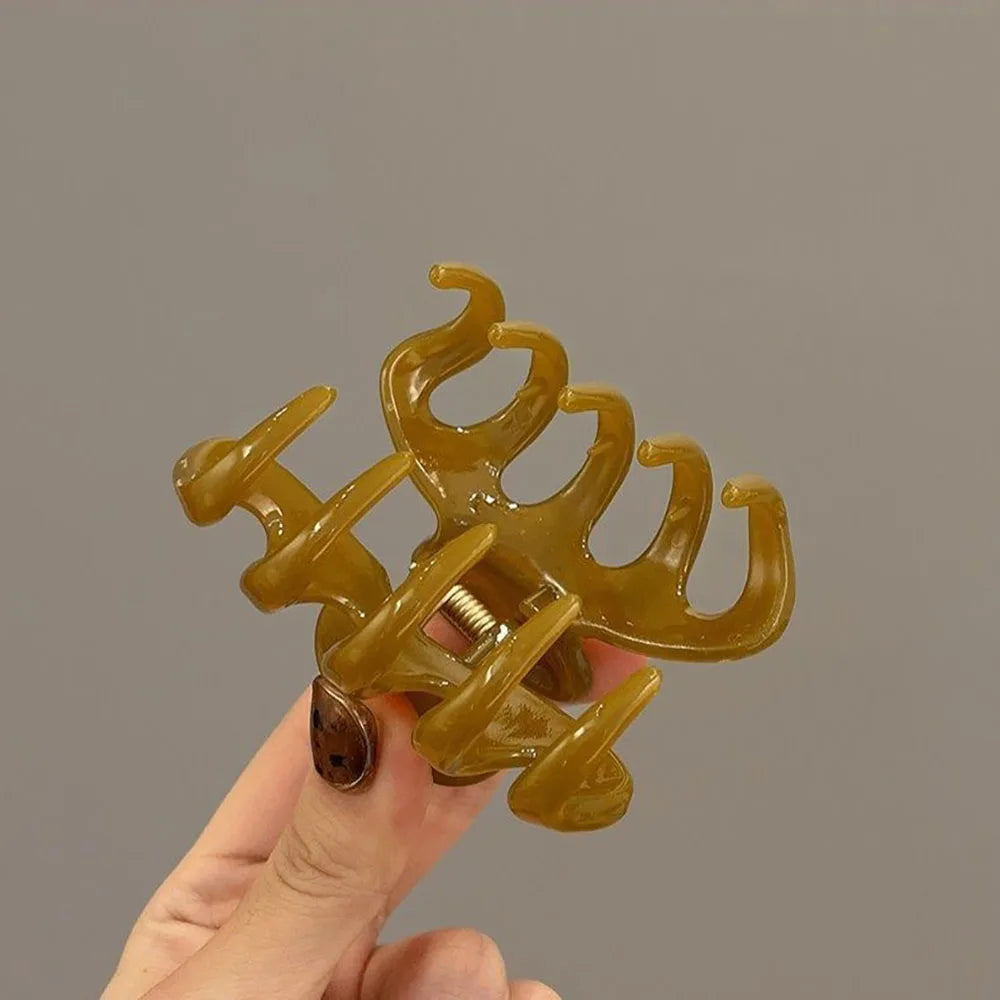 1/4Pcs Elegant Trendy Small Pumpkin Hair Claw Women Girls Sweet Hair Clips for Winter Hairpin Trendy Hair Clips Hair Accessories