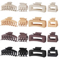Hair Clip 16 Count for Women - Hair Claws for Thin Thick Curly Hair - Large and Small Matte Banana Clips - Strong Hold Nonslip Hair Claws - Various Sizes and Styles