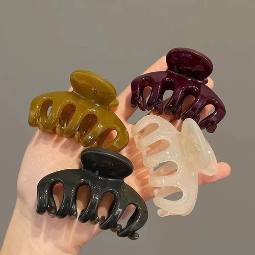 1/4Pcs Elegant Trendy Small Pumpkin Hair Claw Women Girls Sweet Hair Clips for Winter Hairpin Trendy Hair Clips Hair Accessories