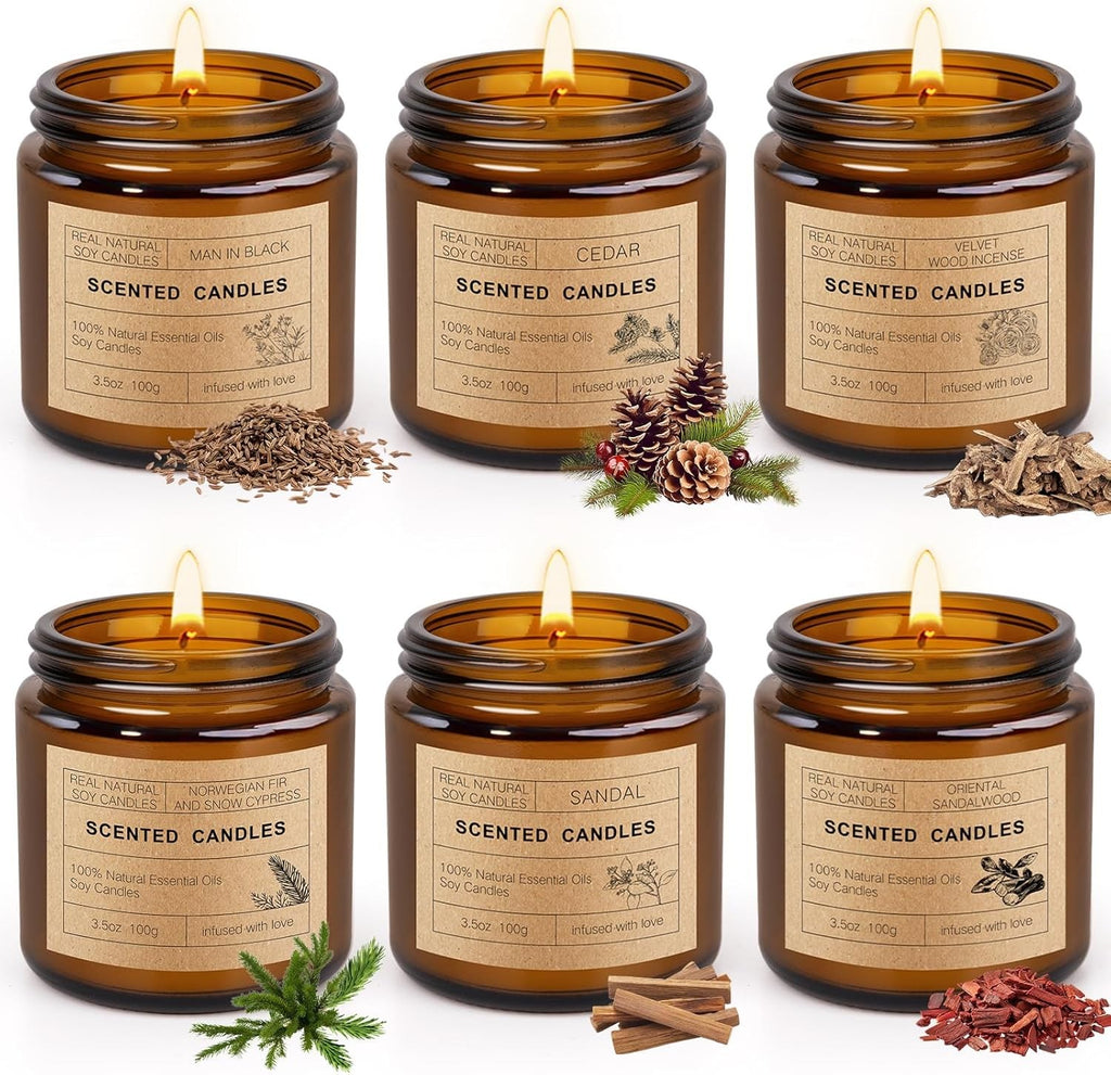6Pack Scented Candles Set,Candles for Home Scented, Candles Gifts Set