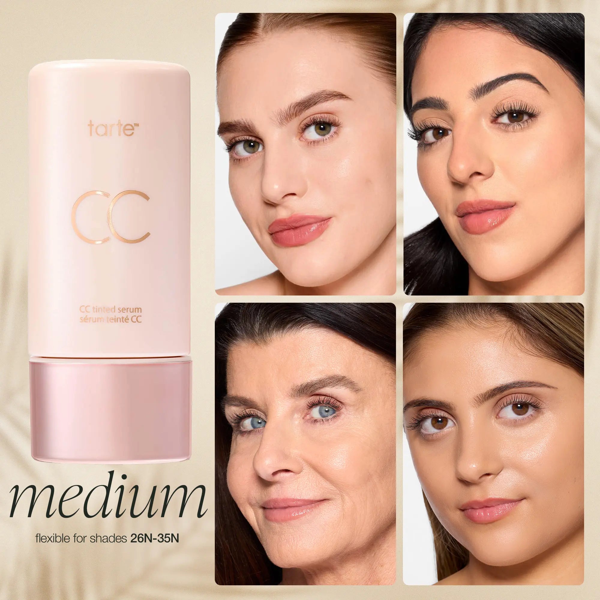 Tarte Summer Skin Essentials - CC Color-Correcting Tinted Serum + Creaseless SPF 30 Mineral Setting Powder