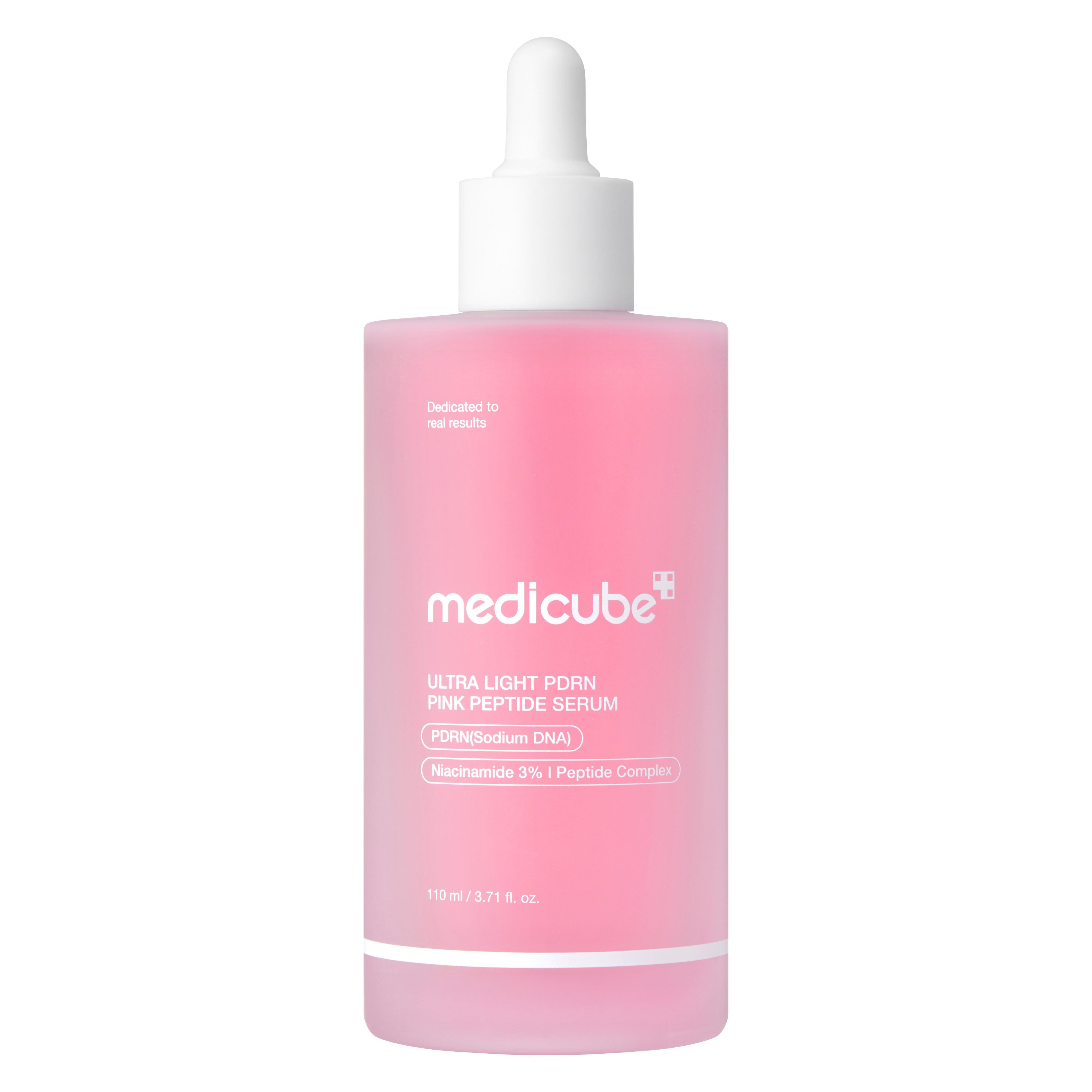[NEW] [Medicube] Ultra Light PDRN Pink Peptide Serum | Lightweight Hydrating Serum with Salmon PDRN & Hyaluronic Acid | Fast-Absorbing Glow Care for Skin Clarity | K-Beauty, Korean Skincare (30Ml / 1.01 Fl. Oz.) (110Ml / 3.72 Oz)