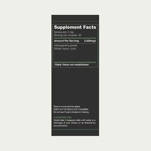 Ashwagandha Powder Herbal Supplements for Energy, Vitality & Stress Relief, 80G