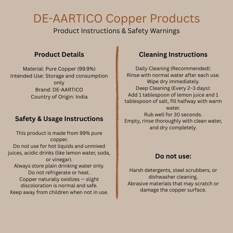 Pure Copper Tumblers for Drinking – Handmade Hammered Finish Water Glasses, 312Ml (11 Fl Oz), Health Benefits for Hydration, Set of 2, Eco-Friendly Copper Cups for Water & Juices