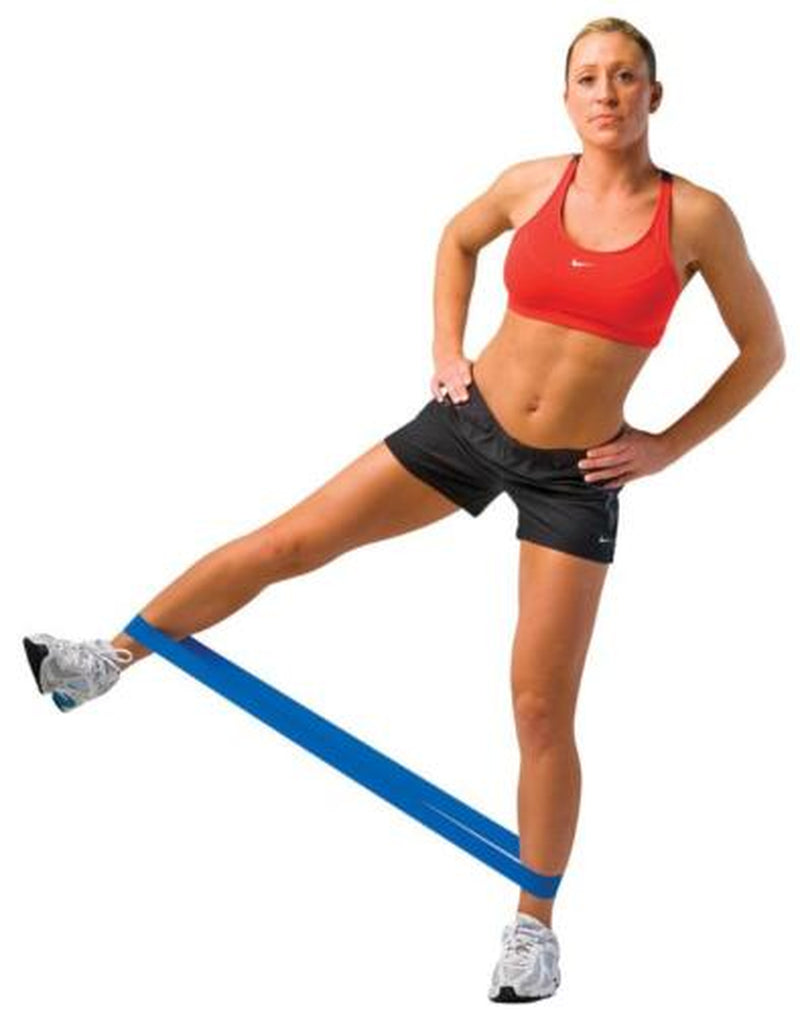 Resistance Band LOOP Exercise MEDIUM Pilates Yoga ORANGE Exercise Stretch Tubing