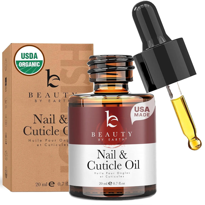 Organic Nail & Cuticle Oil, 0.7 Fl Oz (20 Ml)