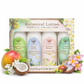Island Soap and Candle Works Sampler Gift Set Scented Body Lotion for Men and Women - Paraben Free Body Moisturizer - Hydrating Hawaiian Skincare - Decorative Lotion Gift Box - 4 X 2 Ounce