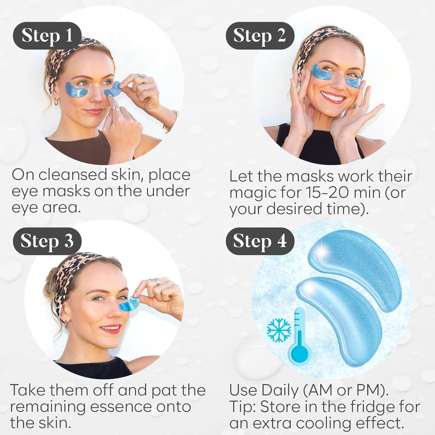 Variety under Eye Patches (30 Pairs) - Eye Mask for Dark Circles, Puffy Eyes & Wrinkles - 6 Varieties with Hyaluronic Acid, Green Tea, Rose, 24K Gold, Retinol, Collagen & Caffeine